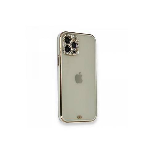 iPhone 12 Pro K�l�f Liva Ta�l� Silikon - Beyaz