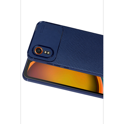 Galaxy XCover 7 K�l�f Auto Focus Karbon Kapak - Lacivert
