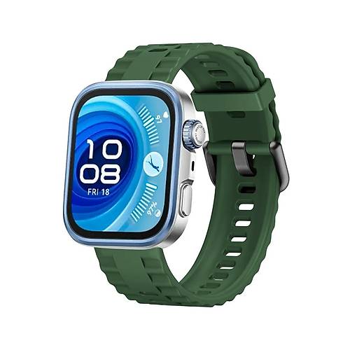 Watch Fit 3 Klasik Kordon - Koyu Ye�il