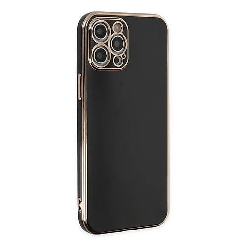 iPhone 12 Pro K�l�f Volet Silikon - Siyah