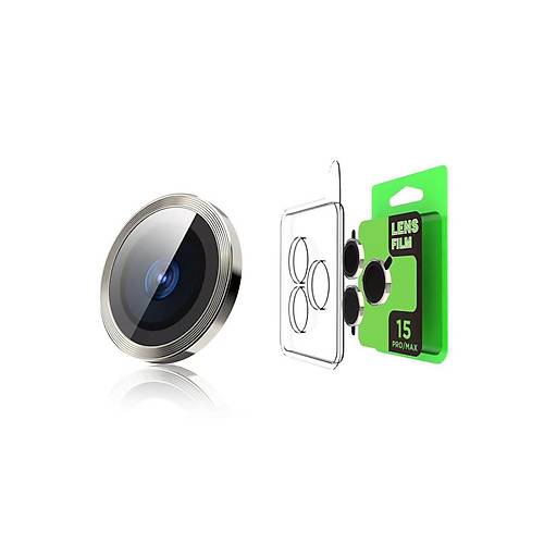iPhone 15 Raze Metal Kamera Lens - Siyah