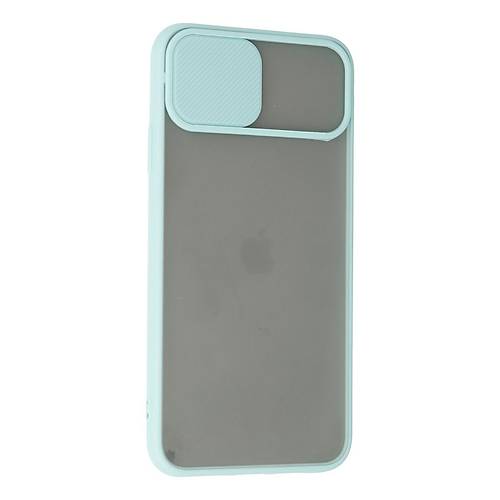 iPhone 11 Pro K�l�f Palm Buzlu Kamera S�rg�l� Silikon - Turkuaz