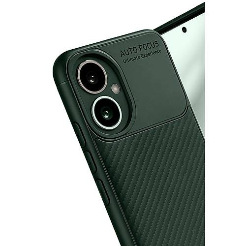400 K�l�f Auto Focus Karbon Kapak - Koyu Ye�il