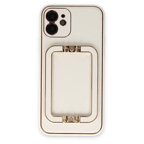 iPhone 12 K�l�f Coco Elit Kapak - Beyaz