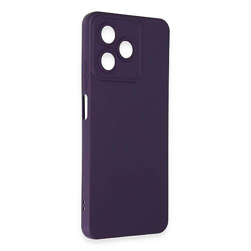 Realme C53 K�l�f Nano i�i Kadife Silikon - Mor