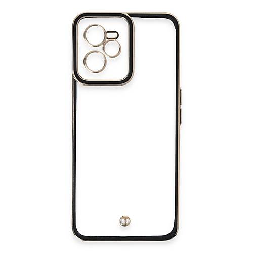 Realme C35 K�l�f Liva Lens Silikon - Siyah