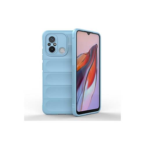 Redmi 12C K�l�f Optimum Silikon - Sky Blue