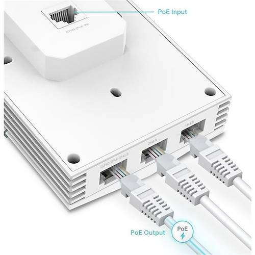 TP-LINK OMADA EAP655-WALL AX3000 DUAL BAND WI-FI6 4X1G LAN 574MBPS/2.4GHZ/2402MBPS/5GHZ ACCESS POINT (ADAPT�RS�Z)