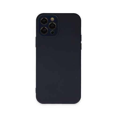 iPhone 12 Pro K�l�f Lansman Glass Kapak - Lacivert