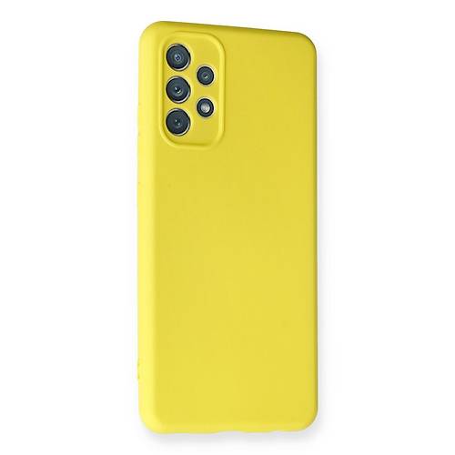Galaxy A32 K�l�f Nano i�i Kadife Silikon - Sar�