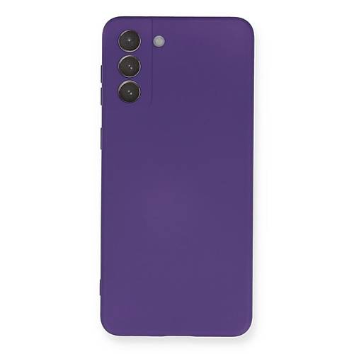 Galaxy S21 Plus K�l�f Nano i�i Kadife Silikon - Mor