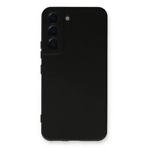 Galaxy S22 Plus K�l�f Nano i�i Kadife Silikon - Siyah