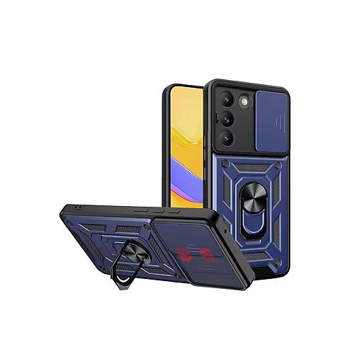 V30 Lite 4G Pars Lens Y�z�kl� Silikon - Lacivert