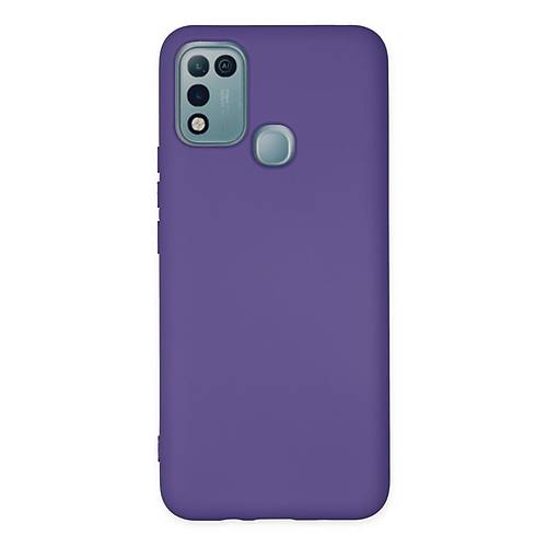 Hot 10 Play K�l�f Nano i�i Kadife Silikon - Mor