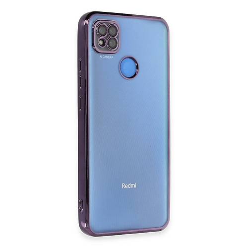 Redmi 9C K�l�f Razer Lensli Silikon - Mor