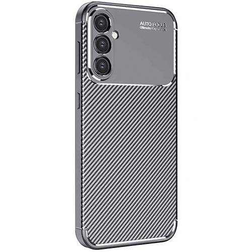 Galaxy S25 Plus K�l�f Auto Focus Karbon Kapak - Gri