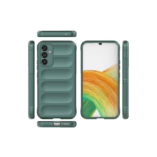 Galaxy A15 4G K�l�f Optimum Silikon - Koyu Ye�il