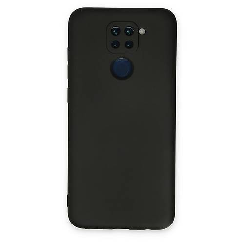 Redmi Note 9 K�l�f Nano i�i Kadife Silikon - Siyah