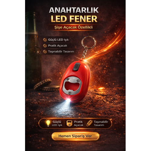 Mini LED Anahtarl�k Fener A�acak I��kl� �i�e A�acak Anahtarl�k 1 Adet
