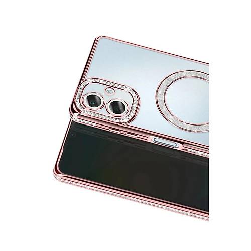 Galaxy A07 4G Joke Simli Magneticsafe K�l�f - Pembe
