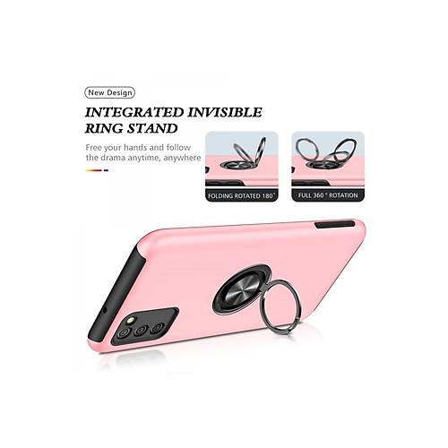 Galaxy A02S K�l�f Elit Y�z�kl� Kapak - Pembe