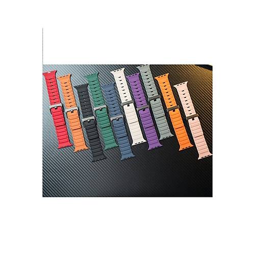 Watch 42mm Magnus M�knat�sl� Silikon Kordon - Koyu Ye�il