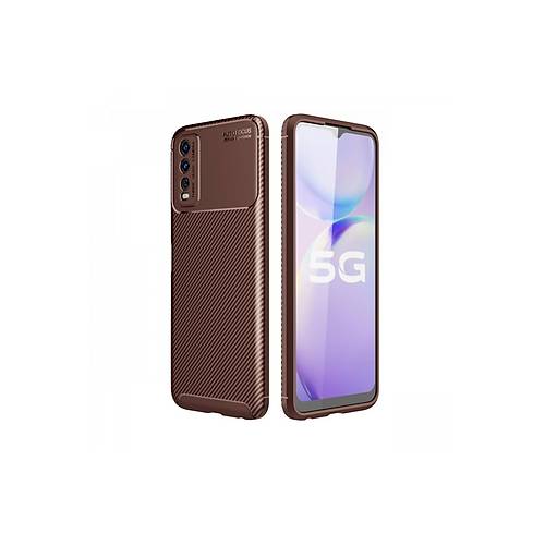 Y11S K�l�f Auto Focus Karbon Kapak - Kahverengi