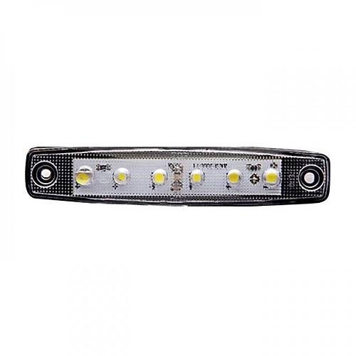 Beyaz Parmak Led Dorse Lamba 6 Ledli 12-24V