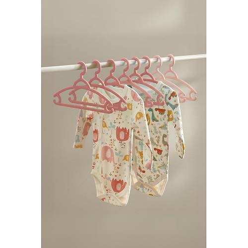 6�l� Bebek Ask�s� & Bebek Gard�rop Ask�s� Pembe Set