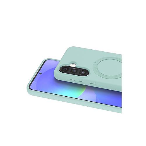 Galaxy A37 5G Regal Magsafe Standl� Kapak - Su Ye�ili