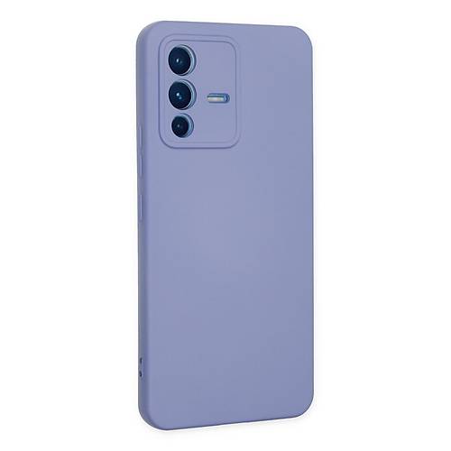 V23 5G K�l�f Nano i�i Kadife Silikon - Lila