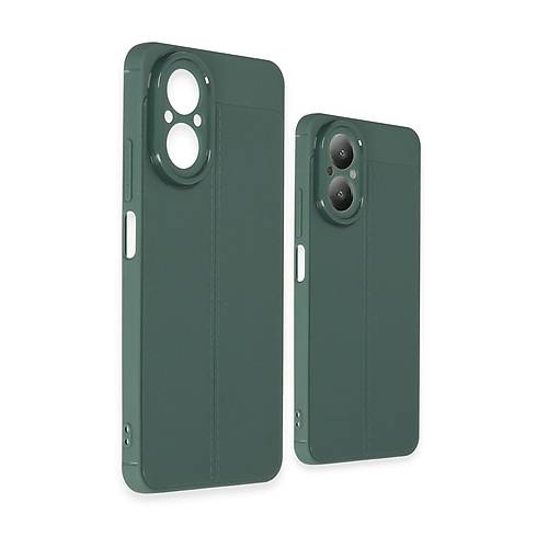 Realme 12 Lite K�l�f Auto Focus Kapak - Koyu Ye�il