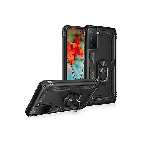 Galaxy S21 Plus K�l�f Sofya Y�z�kl� Silikon Kapak - Siyah