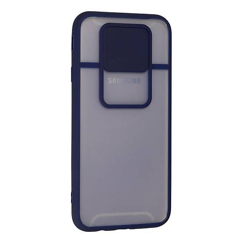 Galaxy J7 Pro / J730 K�l�f Palm Buzlu Kamera S�rg�l� Silikon - Lacivert