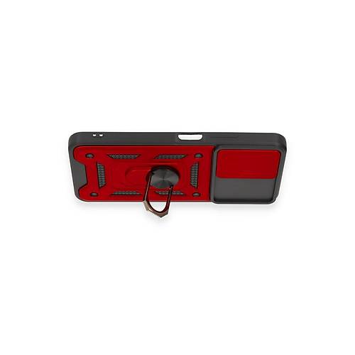 Redmi Note 12 4G K�l�f Pars Lens Y�z�kl� Silikon - K�rm�z�