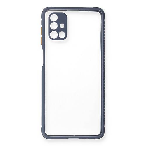Galaxy M51 K�l�f Miami �effaf Silikon - Gri