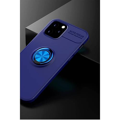 iPhone 12 K�l�f Range Y�z�kl� Silikon - Mavi