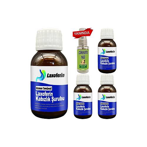 Laxoferin �urup - 4 Adet Yan�nda ��rek Otu Ya�� / Bay Bayan Kullan�m�na Uygun 50 ml �urup