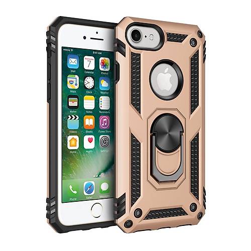 iPhone 7 K�l�f Sofya Y�z�kl� Silikon Kapak - Gold