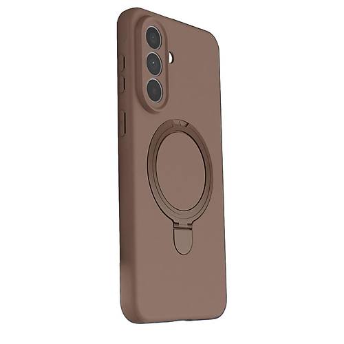 Galaxy A57 5G Regal Magsafe Standl� Kapak - ��l Titanyum