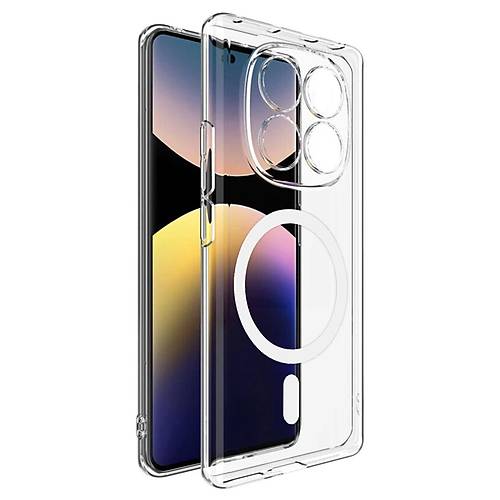 Redmi Note 14 Pro 4G Combo Sert �effaf Magsafe Kapak - �effaf