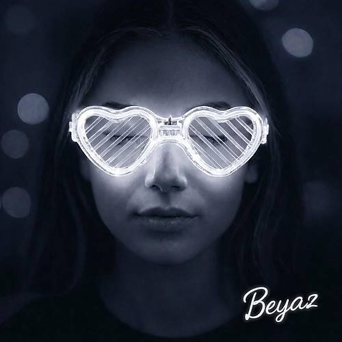 Beyaz LED I��kl� Kalp G�zl�k � 3 Modlu Parti & Glow G�zl���