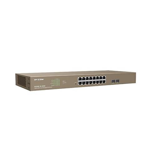 IP-COM G3318P-16-250W 16 PORT GIGABIT + 2X1GB SFP UPLINK CLOUD Y�NET�LEB�L�R RACKMOUNT 250W POE SWITCH