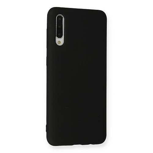 Galaxy A30S K�l�f Nano i�i Kadife Silikon - Siyah