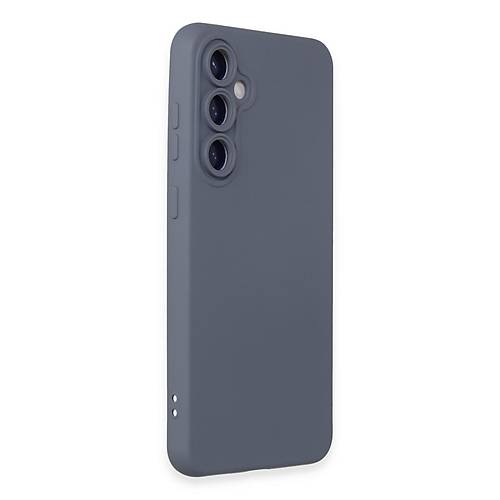 Galaxy S24 K�l�f Nano i�i Kadife Silikon - Gri