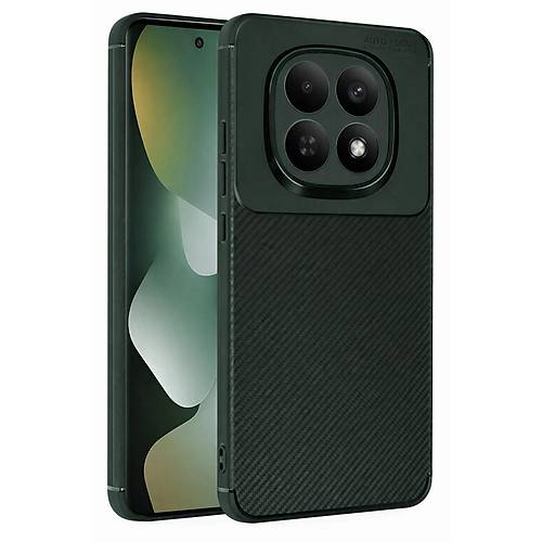 Redmi Note 15 Pro 5G Auto Focus Karbon Kapak - Koyu Ye�il