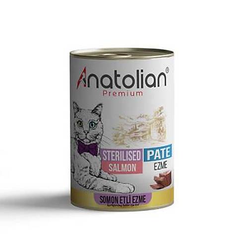 Premium Somonlu Ezme K�s�rla�t�r�lm�� Kedi Konservesi 400 Gr