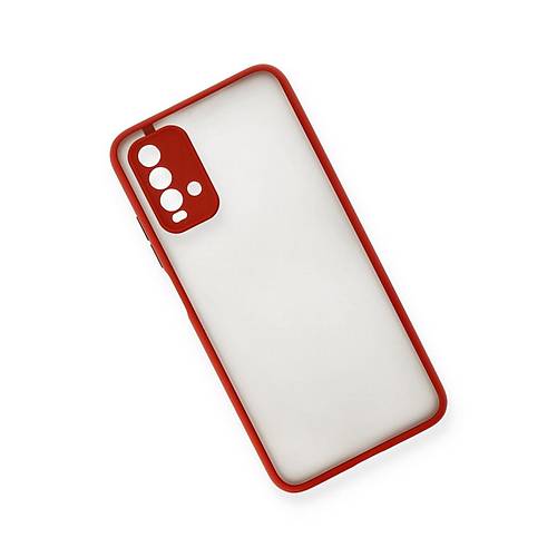 Redmi 9T K�l�f Montreal Silikon Kapak - K�rm�z�