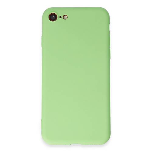 iPhone 7 K�l�f First Silikon - A��k Ye�il