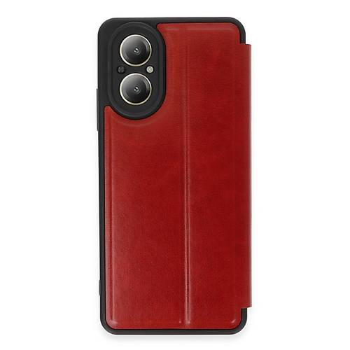 Realme 12 Lite K�l�f Flip Cover - K�rm�z�